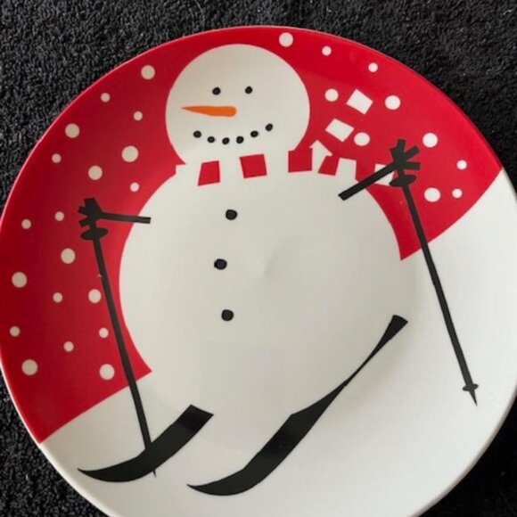 set of 4 snowman plates - Picture 4 of 7